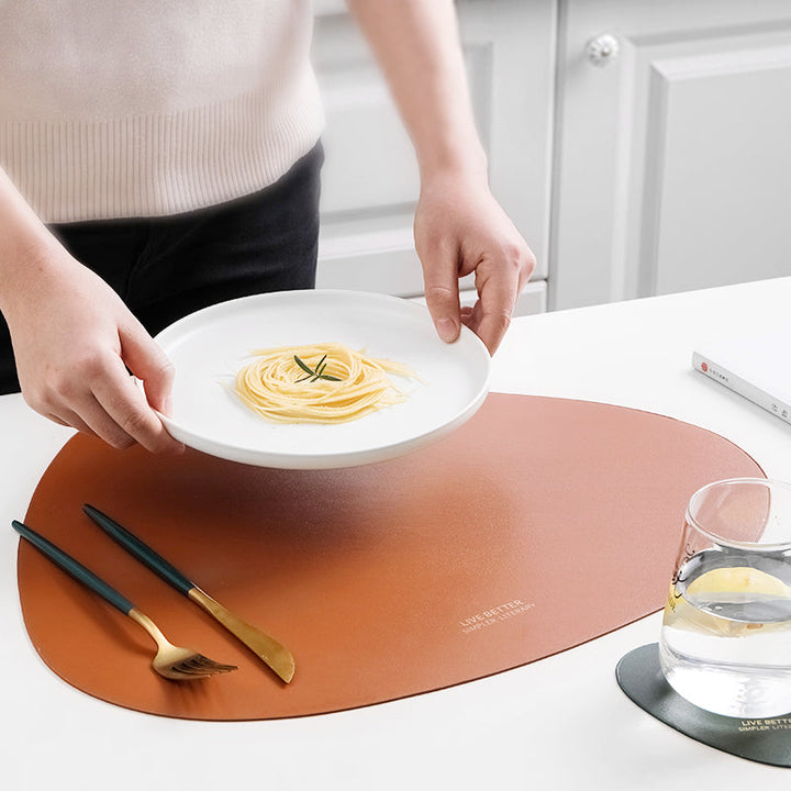 Triangle Placemat Set in 4 Colors - Stylish Table Decor-Orizon Depot