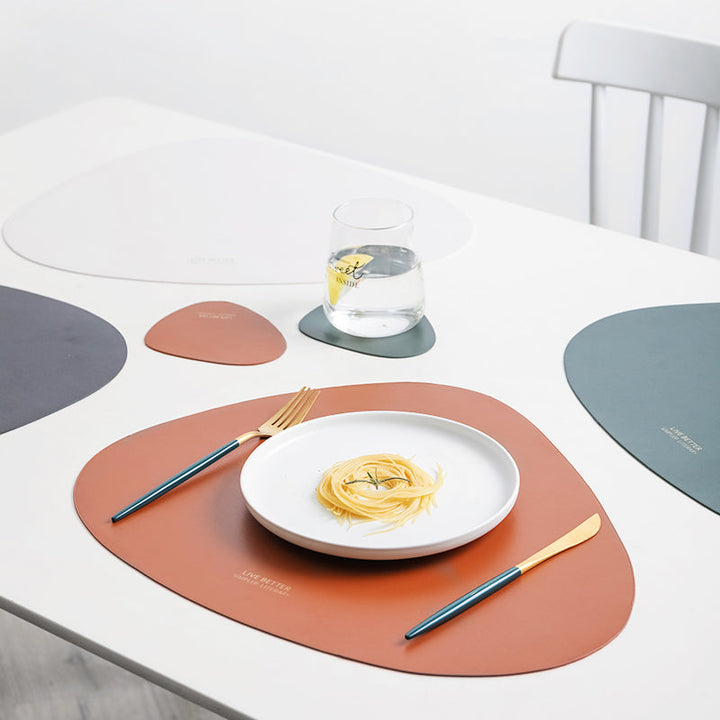 Triangle Placemat Set in 4 Colors - Stylish Table Decor-Orizon Depot
