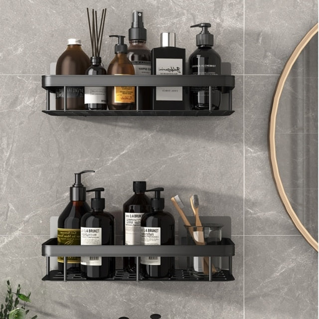 Metal Suction Cup Bathroom Shelves for Easy Storage Solutions-Orizon Depot