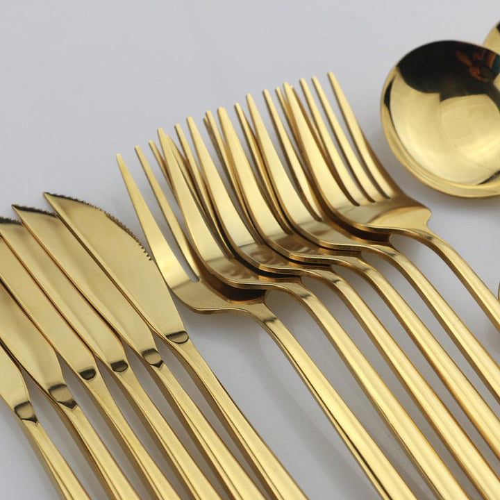 24-Piece Stainless Steel Cutlery Set for Home and Kitchen-Orizon Depot