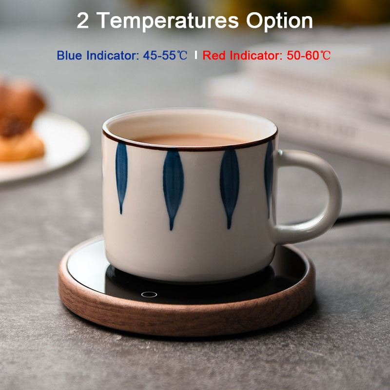 Smart Elegant Ceramic Mug Warmer Coaster for Coffee and Tea-Orizon Depot