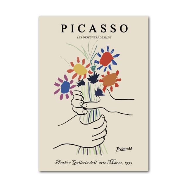 Abstract Canvas Art Inspired by Matisse and Picasso-Orizon Depot