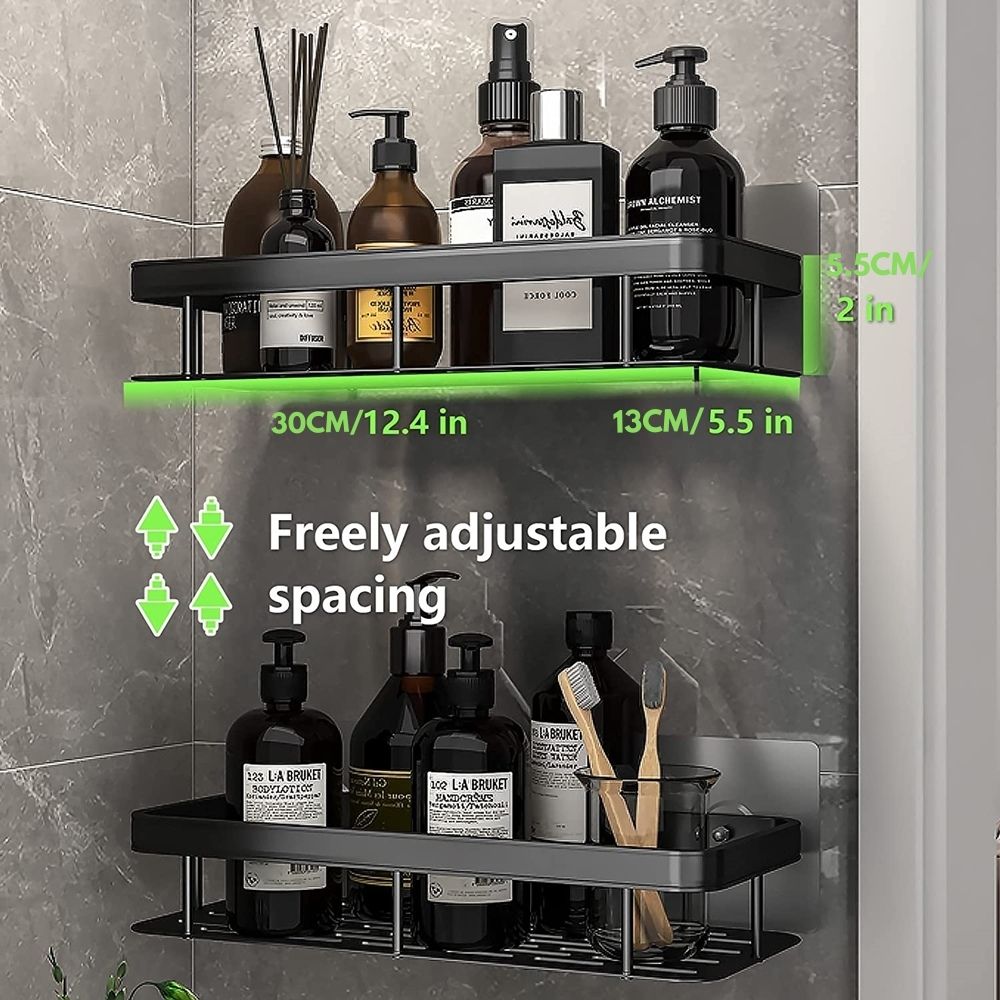Metal Suction Cup Bathroom Shelves for Easy Storage Solutions-Orizon Depot
