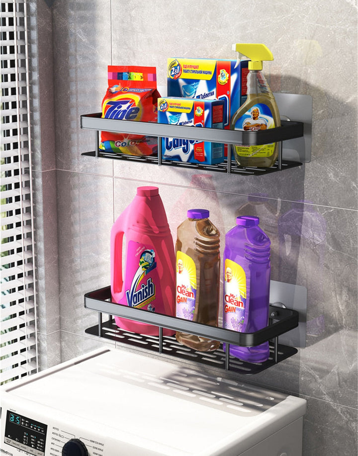 Metal Suction Cup Bathroom Shelves for Easy Storage Solutions-Orizon Depot