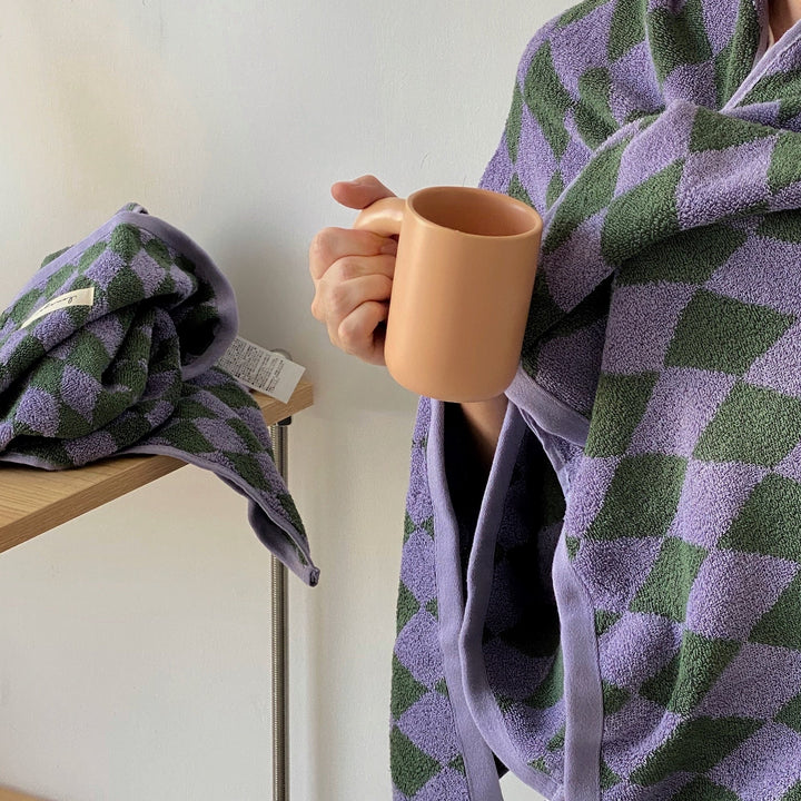Retro Cotton Bath Towel - Soft, Absorbent, and Stylish Design-Orizon Depot