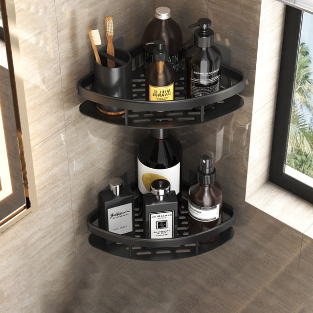 Metal Suction Cup Bathroom Shelves for Easy Storage Solutions-Orizon Depot