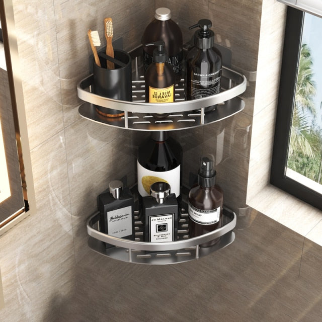 Metal Suction Cup Bathroom Shelves for Easy Storage Solutions-Orizon Depot