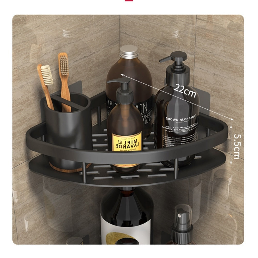 Metal Suction Cup Bathroom Shelves for Easy Storage Solutions-Orizon Depot