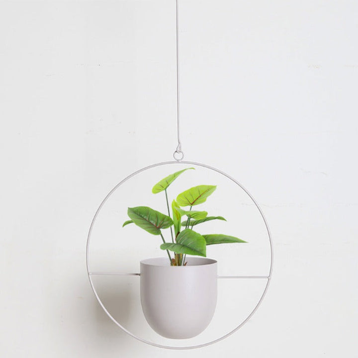 Metal Hanging Plant Pot Holder for Indoor and Outdoor Use-Orizon Depot