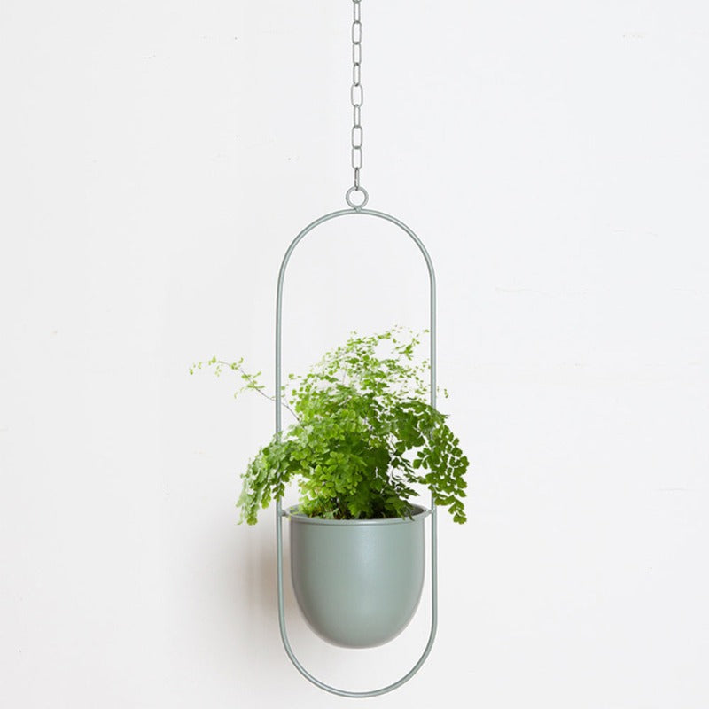 Metal Hanging Plant Pot Holder for Indoor and Outdoor Use-Orizon Depot