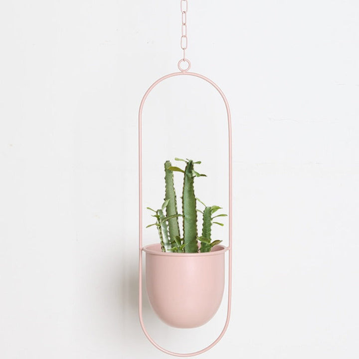 Metal Hanging Plant Pot Holder for Indoor and Outdoor Use-Orizon Depot