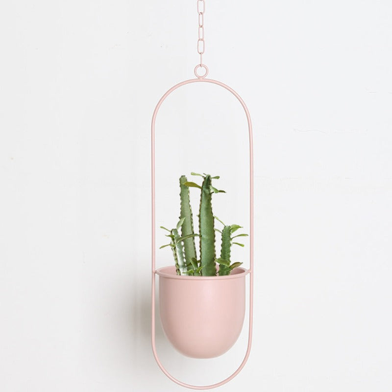 Metal Hanging Plant Pot Holder for Indoor and Outdoor Use-Orizon Depot