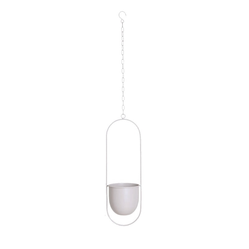 Metal Hanging Plant Pot Holder for Indoor and Outdoor Use-Orizon Depot