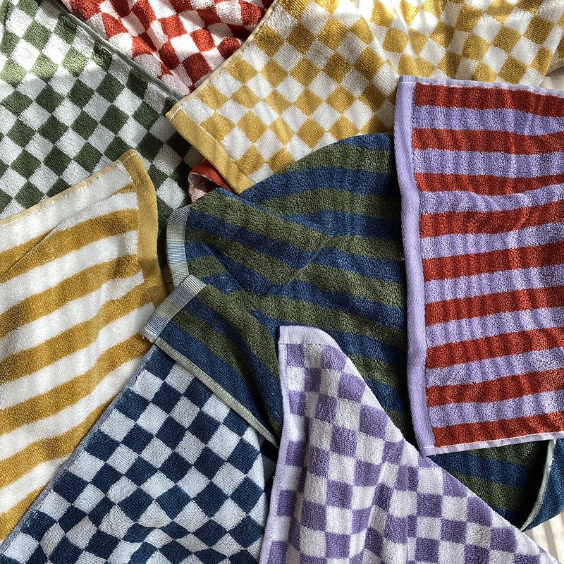 Retro Cotton Bath Towel - Soft, Absorbent, and Stylish Design-Orizon Depot