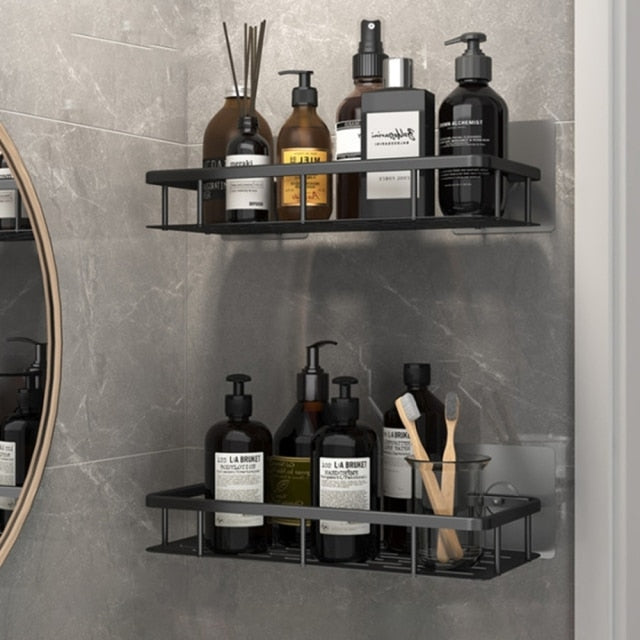 Metal Suction Cup Bathroom Shelves for Easy Storage Solutions-Orizon Depot