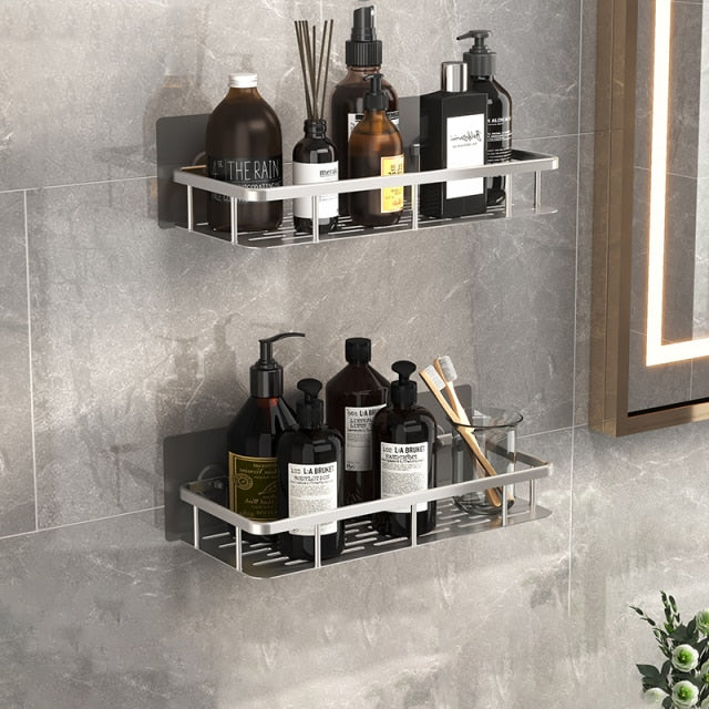 Metal Suction Cup Bathroom Shelves for Easy Storage Solutions-Orizon Depot