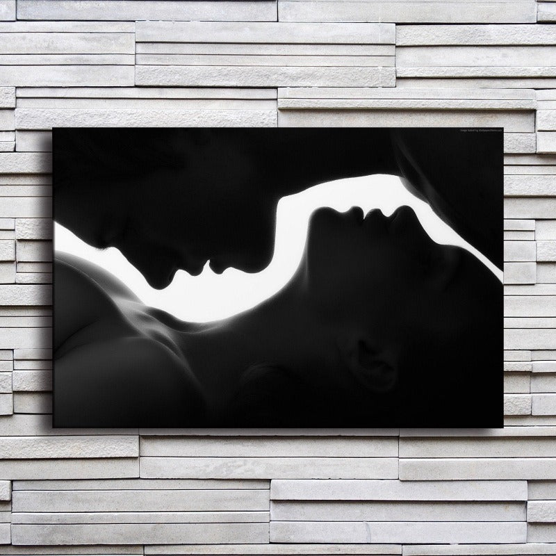 Silhouette Canvas Wall Art - Man and Woman Design for Home Decor-Orizon Depot