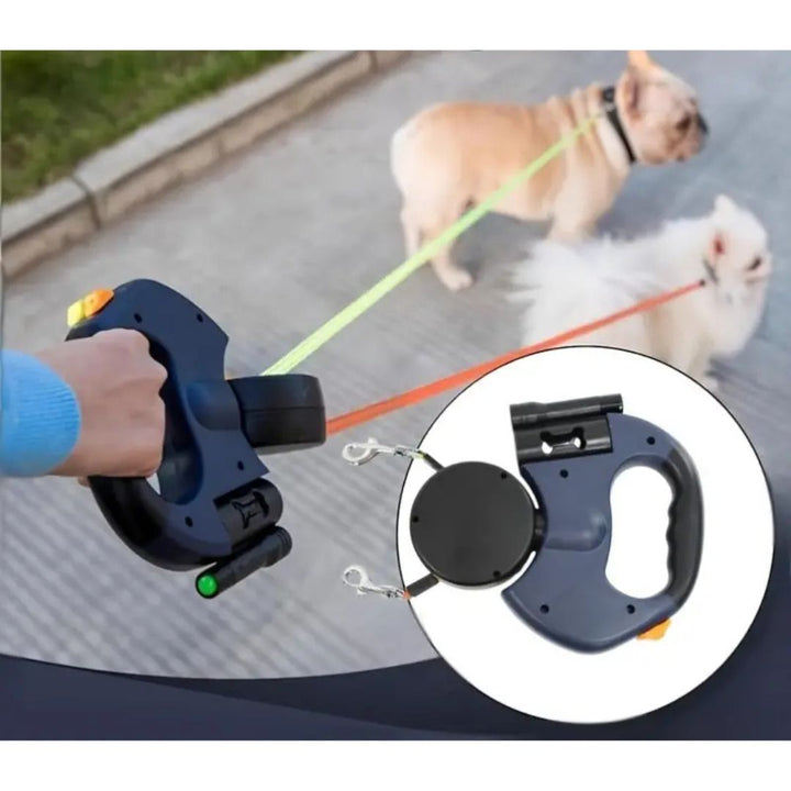 Tangle-Free Double Dog Leash for Easy Walking