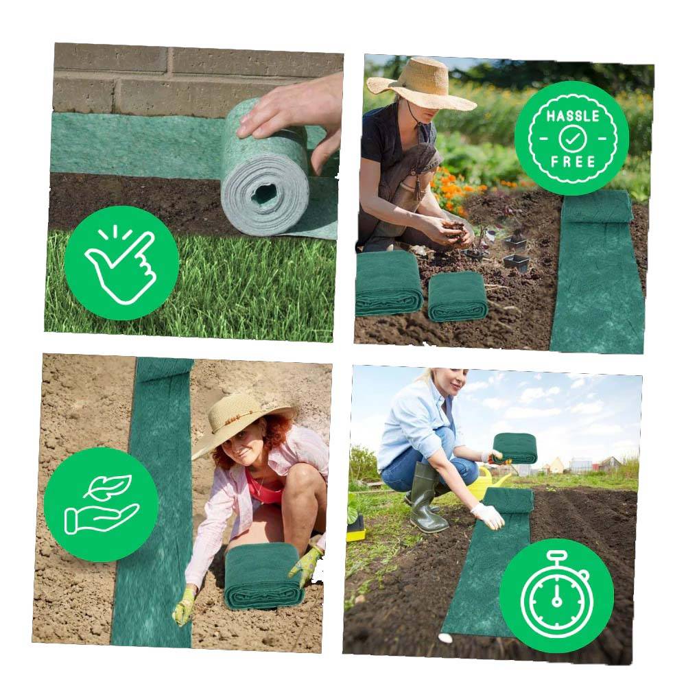 Instant Green Grass Seed Mat for Quick Lawn Repair