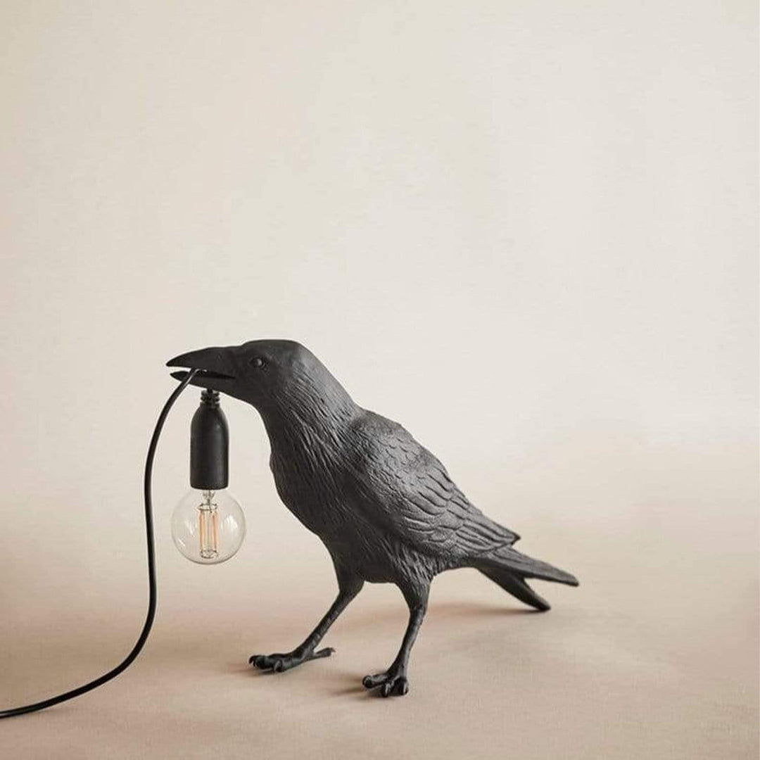 Elegant Raven Bird Lamp for Unique Home Decor-Orizon Depot