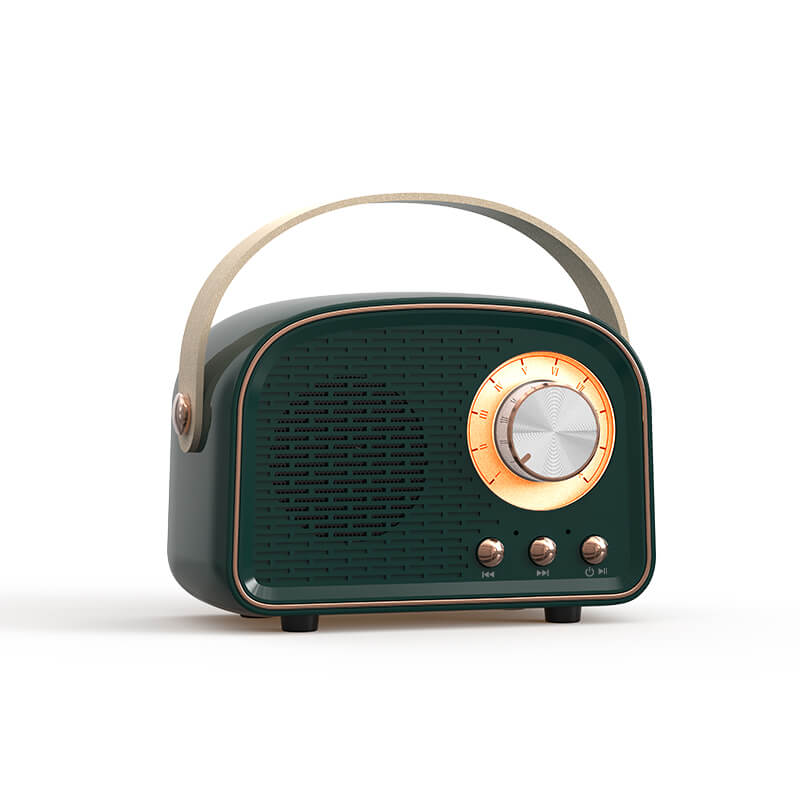 Retro Round Bluetooth Radio Speaker-Orizon Depot