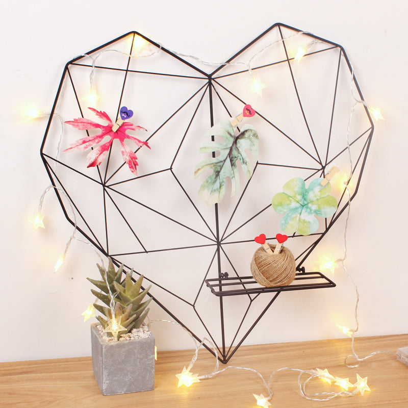 Heart Wire Photo Display Stand for Home Decor and Organization-Orizon Depot