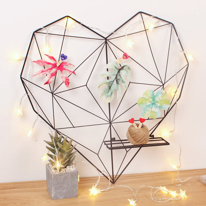 Heart Wire Photo Display Stand for Home Decor and Organization-Orizon Depot