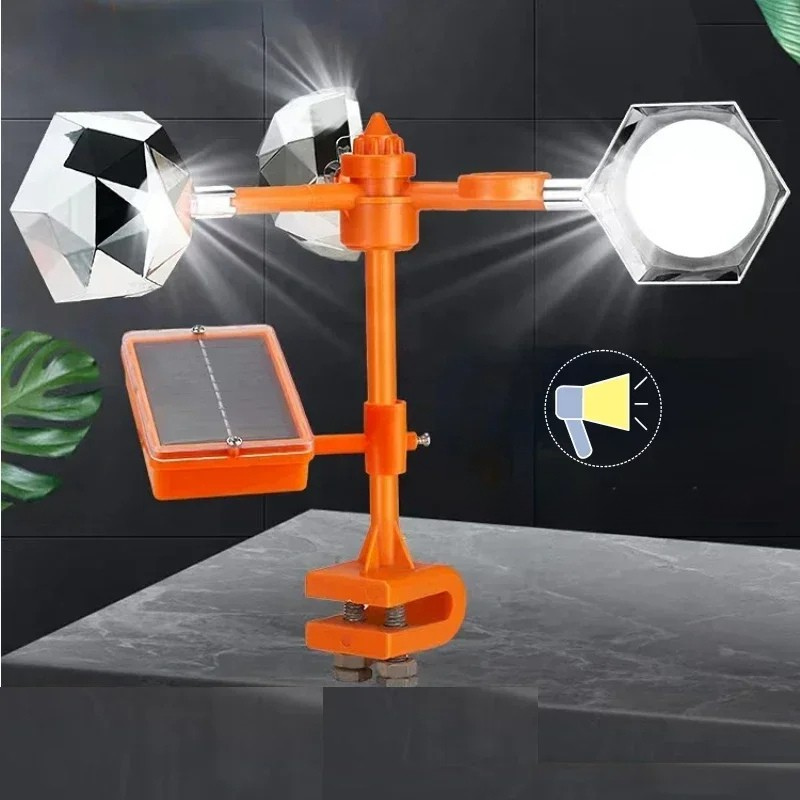 Solar Powered 360 Degree Reflective Bird Repeller Device