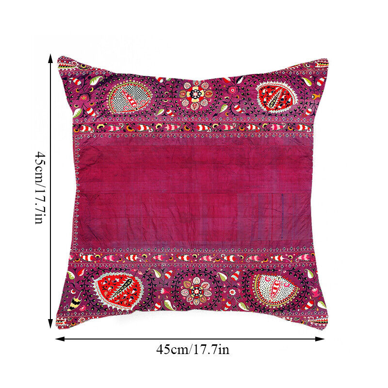 Boho Mandala Print Linen Throw Pillow Case for Home Decor-Orizon Depot