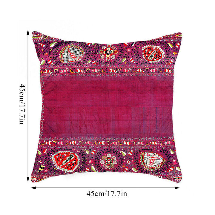 Boho Mandala Print Linen Throw Pillow Case for Home Decor-Orizon Depot