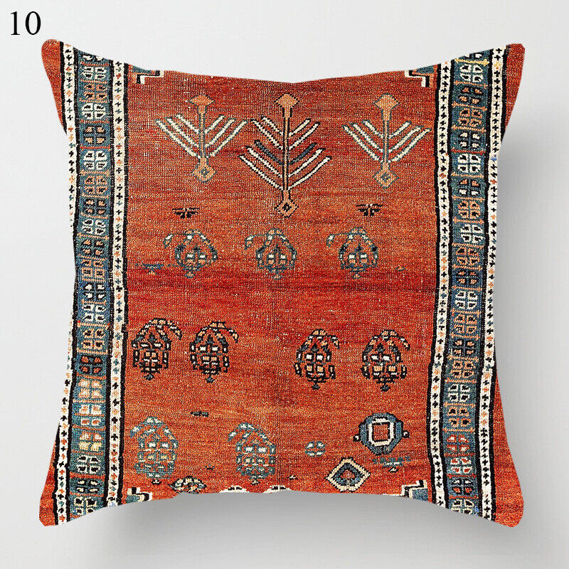 Boho Mandala Print Linen Throw Pillow Case for Home Decor-Orizon Depot