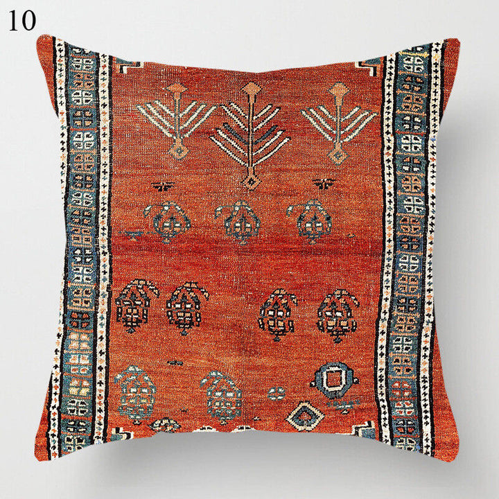 Boho Mandala Print Linen Throw Pillow Case for Home Decor-Orizon Depot