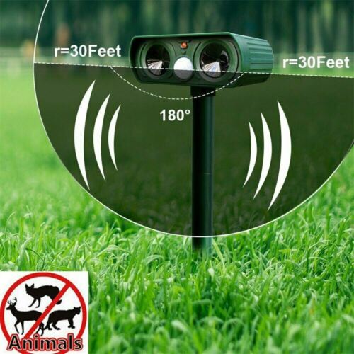 Solar-Powered Infrared Animal Pest Repeller Device (1 Unit)