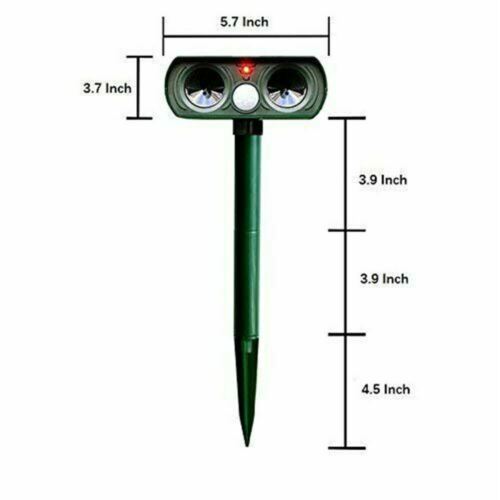 Solar-Powered Infrared Animal Pest Repeller Device (1 Unit)
