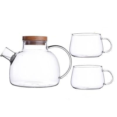 Scandinavian Glass Teapot Set for Elegant Tea Brewing-Orizon Depot