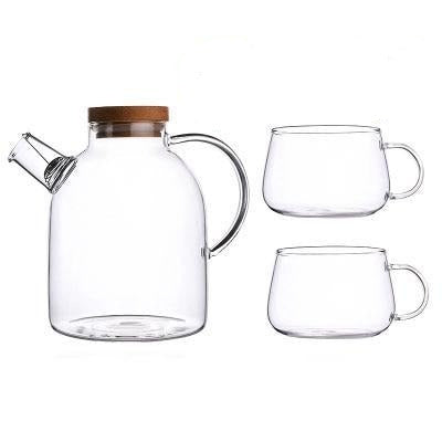 Scandinavian Glass Teapot Set for Elegant Tea Brewing-Orizon Depot