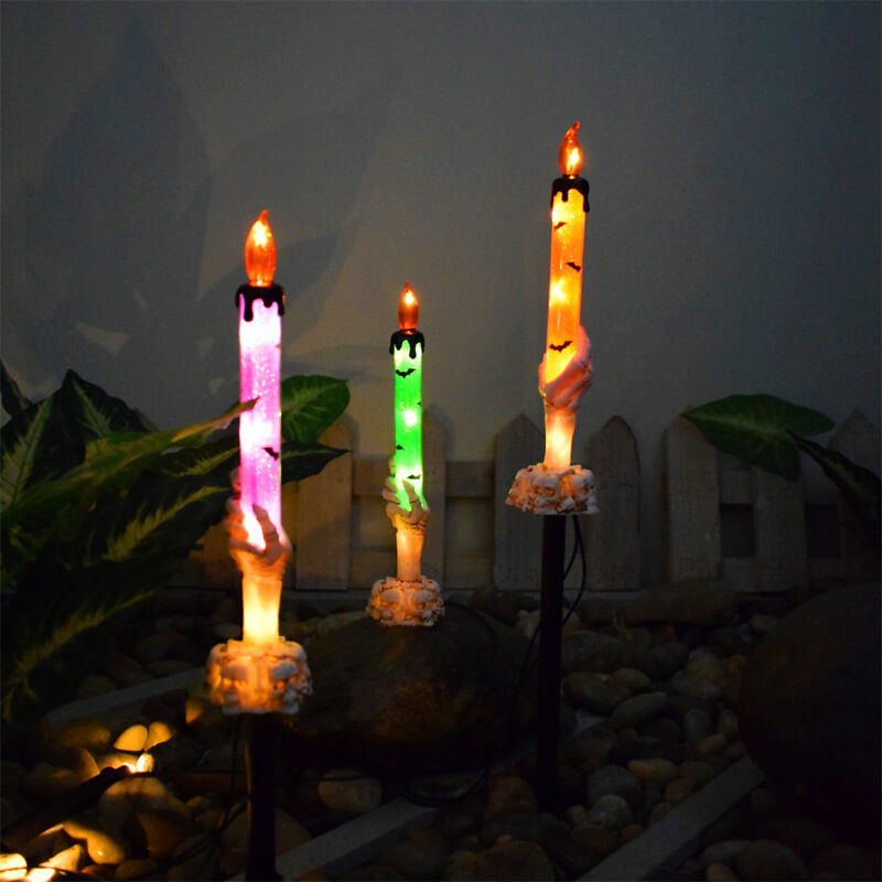 Solar Light Halloween Ghost Hand Candle Outdoor Floor Lamp - Best Gift-Orizon Depot