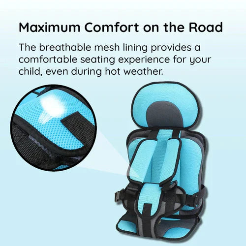Portable Foldable Child Car Booster Seat for Travel Safety-Orizon Depot