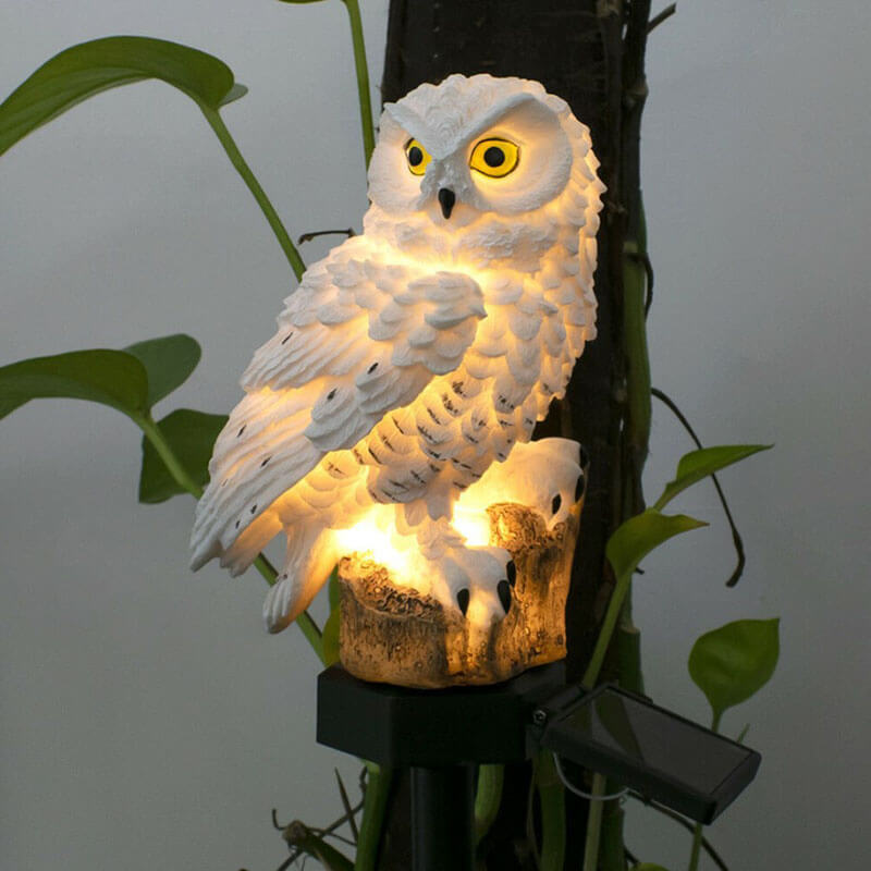 Solar Garden Owl Lamp - Eco-Friendly Outdoor Lighting-Orizon Depot