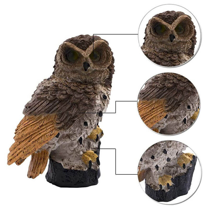 Solar Garden Owl Lamp - Eco-Friendly Outdoor Lighting-Orizon Depot