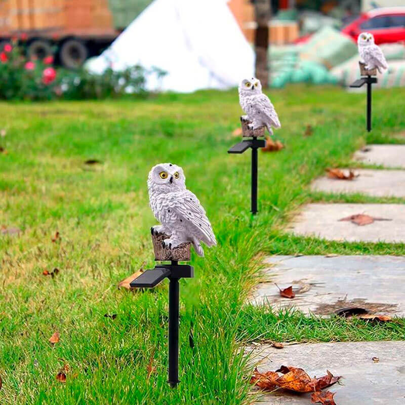 Solar Garden Owl Lamp - Eco-Friendly Outdoor Lighting-Orizon Depot