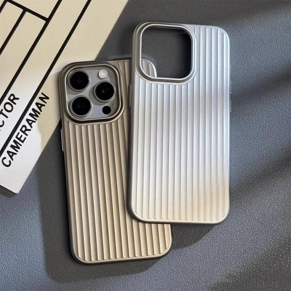 Slim Shockproof Ribbed Matte Phone Case-Orizon Depot