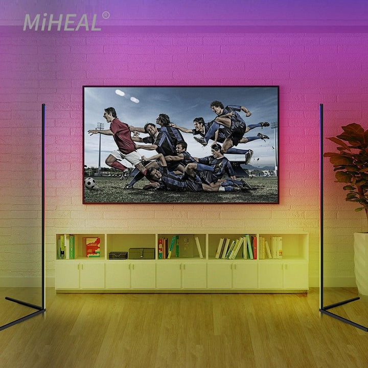 Smart LED Floor Lamp with Adjustable Brightness and Modern Design-Orizon Depot