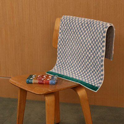 Soft, Fluffy Bathroom Rug with Check Pattern for Cozy Decor-Orizon Depot