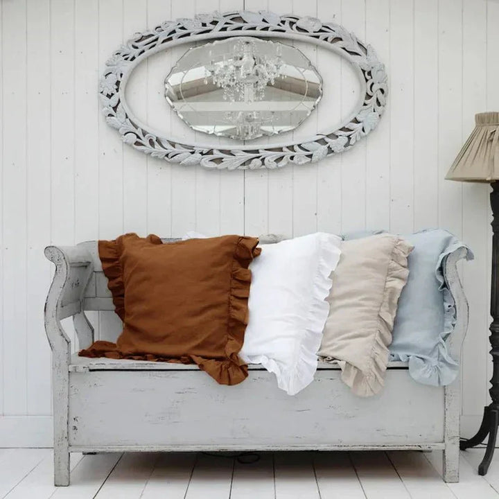 Soft Linen Ruffle Pillowcase for Cozy Home Decor-Orizon Depot