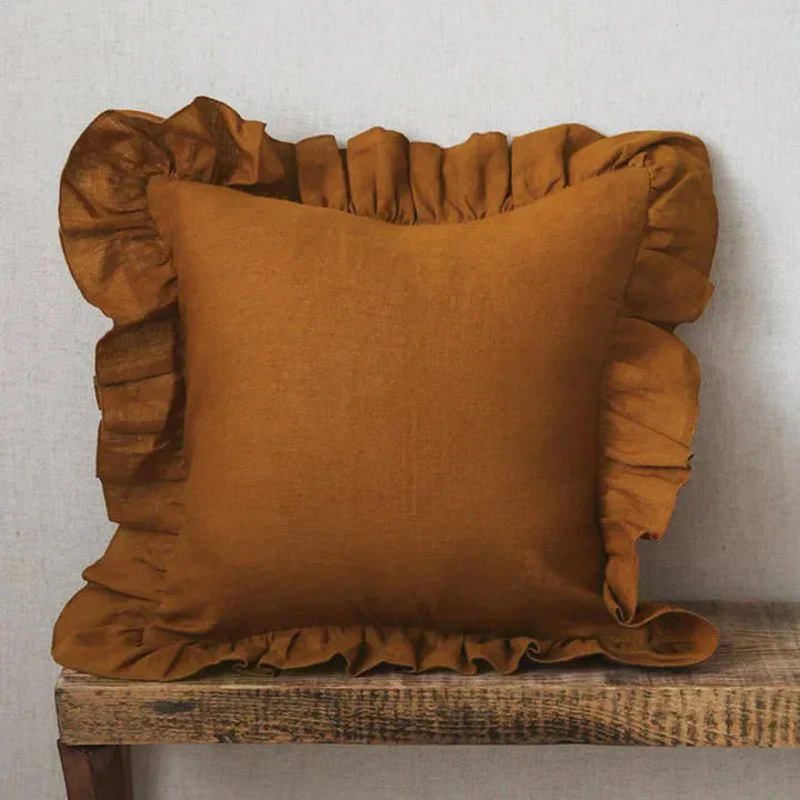Soft Linen Ruffle Pillowcase for Cozy Home Decor-Orizon Depot
