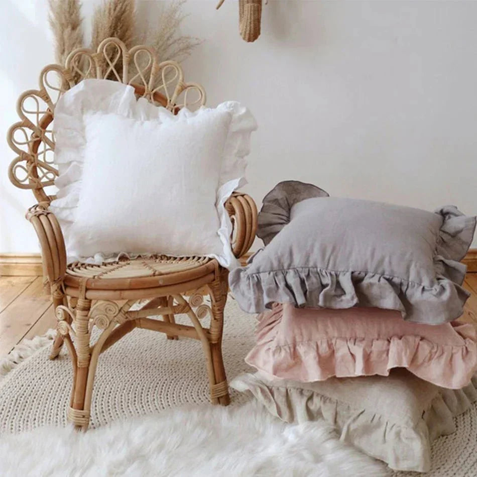 Soft Linen Ruffle Pillowcase for Cozy Home Decor-Orizon Depot