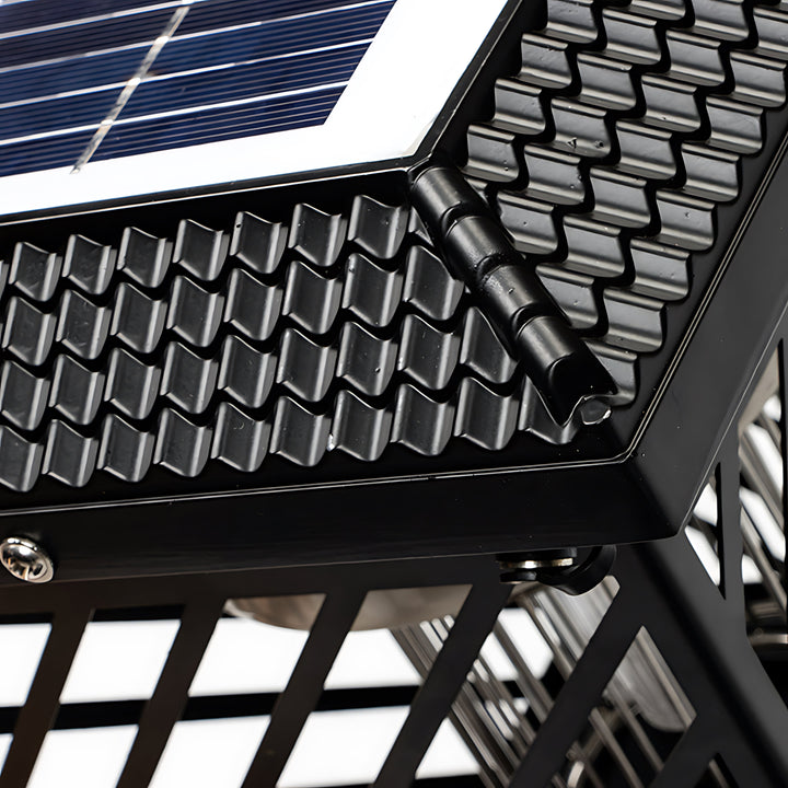 Solar-Powered Waterproof Stainless Steel Black Landscape Pathway Light