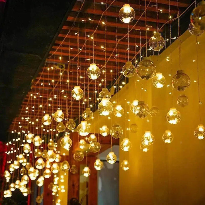 Solar Pendant String Lights – Elegant Design – Solar Powered Lighting-Orizon Depot