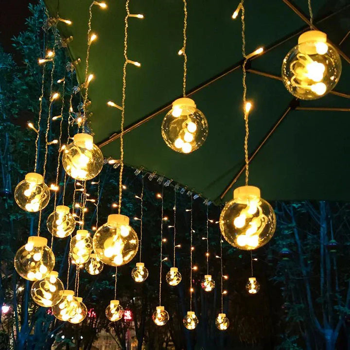 Solar Pendant String Lights – Elegant Design – Solar Powered Lighting-Orizon Depot